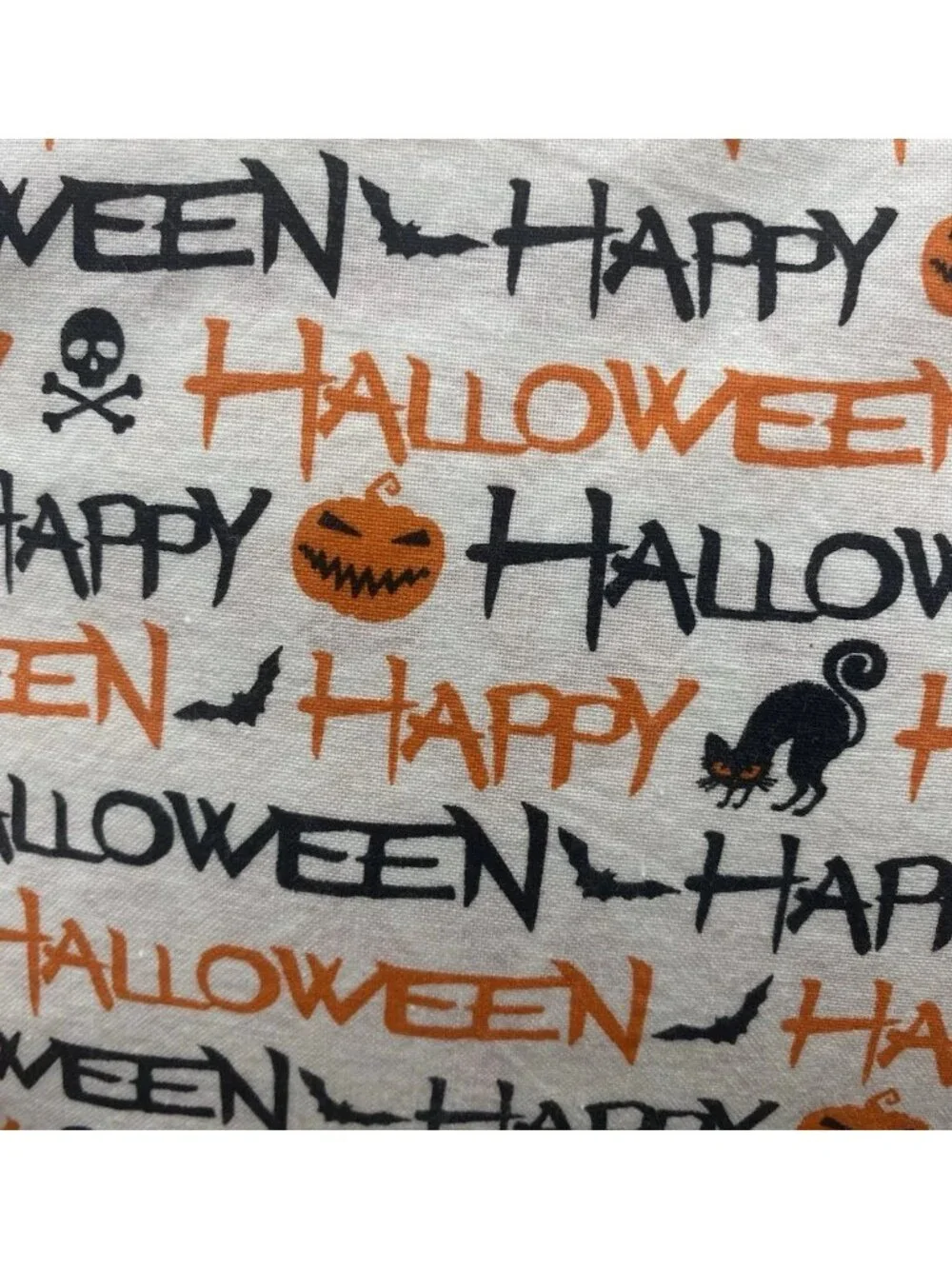 Handmade Halloween Throw Pillow Bat Black Orange Cats Goth Punk Spooky Decor